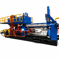 Presse d'extrusion hydraulique en aluminium 2000T, 8 pouces, 450KW, 380V, extrudeuse robuste PLC pour profilés de construction