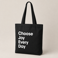 Sacs fourre-tout en toile de coton verticale basiques, personnalisables, imprimés recto-verso, avec verset biblique chrétien Jésus, couleur unie, écologiques, grande taille
