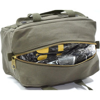 Sac de sport de style toile cirée avec logo personnalisé Sacs de week-end résistants à l'eau Double fermeture à glissière Sac à main à usage intensif Vert