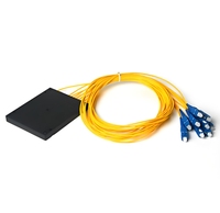 1x8 1M PLC Splitter ABS Box avec SC/UPC Connector Box Box Splitter Fiber Optic Splitter
