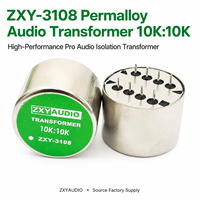 Transformateur d'isolation audio ZXY en permalloy 3108 fabriqué en Chine, rapport de transfert 10K10K, transformateur d'isolation de signal audio