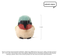 Jouet en peluche mignon, famille d'oiseaux colorés, peluche douce et moelleuse, jouet d'oiseau vibrant, animal en peluche pour enfants, décoration de la maison, cadeaux d'anniversaire