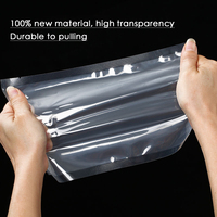 Sac sous vide en nylon transparent imprimé sur mesure pour l'emballage de viande congelée, de fruits de mer et d'aliments