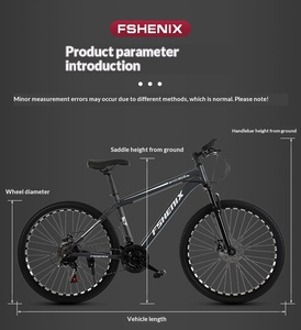 Biciclette da Montagna per Adulti Selezionate con Cura, 24-26 Pollici, Forcella in Acciaio ad Alto Tenore di Carbonio, Leggere, con Doppio Freno a Disco - Product Image 5