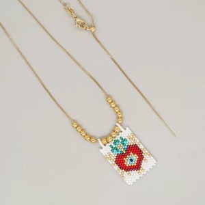 LS-B4142 베스트 세일 골드 체인 목걸이 하트 펜던트 목걸이 여성용 남성용 고급 미유키 목걸이 - Product Image 5