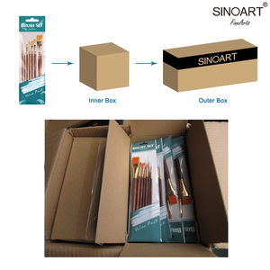 Set di 7 Pennelli per Artisti con Manico Corto per Pittura Acrilica e a Olio, Fornitura Diretta dalla Fabbrica SINOART - Product Image 6