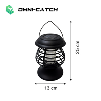 Trampa para Mosquitos y Moscas Solar Eléctrica para Exteriores OMNI CATCH, Impermeable, Mata Insectos, con Estaca para Colgar, para Jardín, Granja, Camping, Ecológica