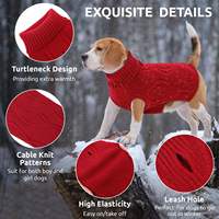 Pulls classiques en polyester tricoté chaud pour animaux de compagnie, sweat-shirts simples et doux pour chiots, vêtements d'hiver pour petits chiens et chats