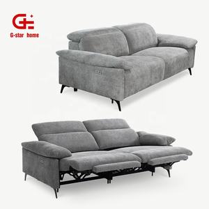 كرسي كهربائي حديث <span class=keywords><strong>3</strong></span> 2 1 مقعد لغرفة المعيشة قابل للتعديل إطار معدني من الجلد الصناعي المنجد - Product Image 5