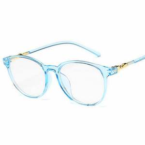 Monturas de Gafas Redondas de Plástico Transparente Vintage de Moda al por Mayor para Mujer, Monturas de Gafas Ópticas Transparentes - Product Image 6