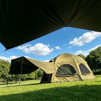 Grande tente de camping sphérique gonflable en tissu Oxford, protection UV, quatre saisons, imperméable, pas d'assemblage nécessaire