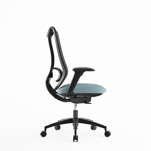 Chaise de bureau ergonomique pivotante blanche en maille synthétique à dossier moyen pour la maison et le bureau – Vente en gros à prix réduit - Product Image 2