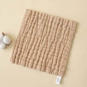 Custom Organic Cotton Square Face Towel Soft & Absorbent Woven Wash Burp <b>Cloths</b> for Newborn Kids for Use in Bathroom-Home Care - Product Image 5