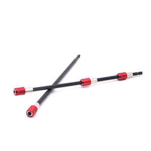 Perceuse électrique 300 mm Poignée hexagonale en alliage rouge Extension à dégagement rapide Tige <span class=keywords><strong>autobloquante</strong></span> - Product Image 2