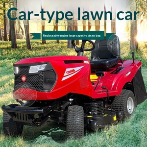 เครื่องตัดหญ้าติดรถยนต์ขนาด 42 นิ้ว พร้อมอุปกรณ์ทำสวน สายพานขับเคลื่อนขนาดใหญ่สี่ล้อ ถุงใส่ฟาง และเครื่องย่อย - Product Image 1