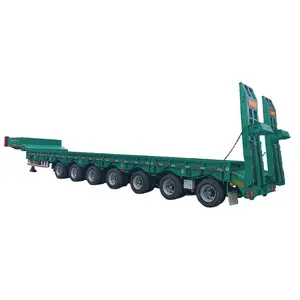 Excavators Transport Heavy Flatbed Vehicles And Sell Low-frame Semitrailer Trailers