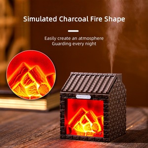 Giáng Sinh Món Quà Mát Mẻ Sương Humidificador 200Ml Mini USB Thông Minh Siêu Âm Than Nhà Máy Tạo Độ Ẩm Không Khí Với Ánh Sáng Ban Đêm - Product Image 4