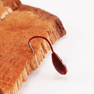 Anzuelo de pesca con cabeza de plomo, anzuelo en ángulo ascendente de 45 grados para pesca en aguas saladas, afilado químicamente - Product Image 1