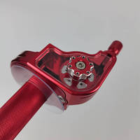 Poignée d'accélérateur universelle en aluminium CNC WANOU pour moto, 22 mm, pour moto tout-terrain, VTT, scooter