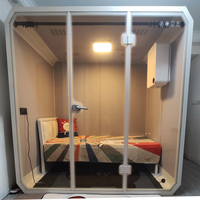 Cabine de couchage personnalisée en usine hôtel aéroport chambre à coucher Pod avec ventilation éclairage alimentation