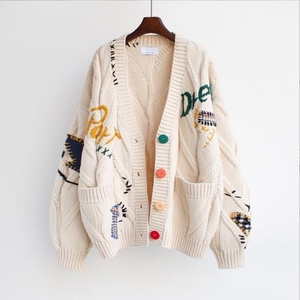 <span class=keywords><strong>2023</strong></span> suéter bordado perezoso de <span class=keywords><strong>moda</strong></span> con letras nuevas de Otoño/<span class=keywords><strong>Invierno</strong></span> para <span class=keywords><strong>mujer</strong></span> - Product Image 3