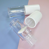 Ronde ronde de marque privée brillant à lèvres lèvres et joues teinte contenants de bouteille liquide rouge à lèvres tubes