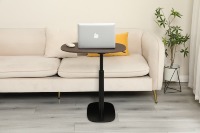 Meubles ADA Table de salon ergonomique ergonomique pivotante à 360 ° Table de salon pneumatique Console latérale réglable en hauteur Bureau à domicile