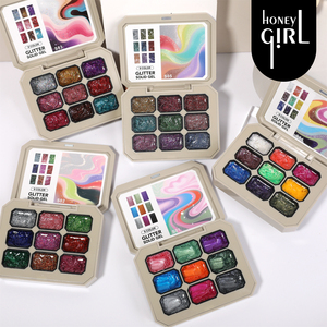 Sơn gel nhũ UV HONEY GIRL bán buôn, chất lượng rất tốt, 18ml, siêu lấp lánh, phản quang như kim cương vỡ, nhãn hiệu riêng - Product Image 3