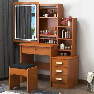 Wardrobe French Led <strong>Small</strong> <strong>White</strong> Girl Black Dressing <strong>Table</strong> With Dressing <strong>Table</strong> Mirror And Light Drawer, Dressing <strong>Table</strong> For Girl - Product Image 5