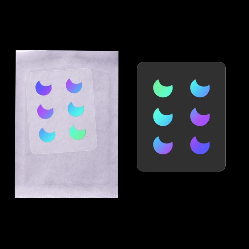 6 pièces par feuille lune