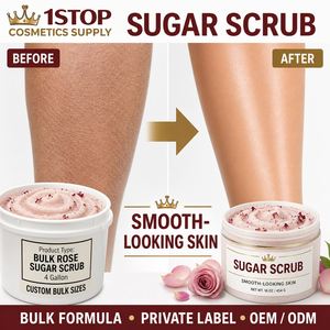 Pot de gommage corporel Treehouse en gros avec spatule, pour le nettoyage du corps, au curcuma, à la racine de grèce et au pigeon, ODM Skincare - Product Image 1