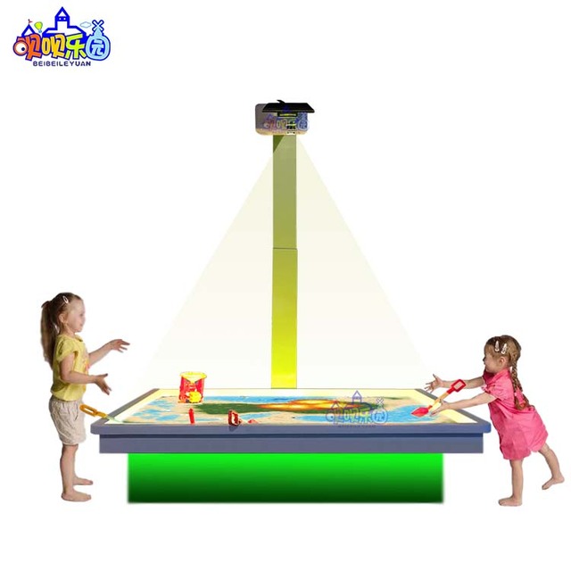 Stimulate Imagination Indoor Metal Immersive Adventure Park Interactive Projector Sand Table 3D Sandbox Education Shopping Mall