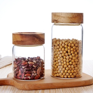 Airtight Borosilicate Glass Storage Jar Glass Storage Jar With Cork