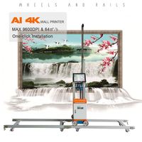 Teknologi Pengisian Tepi AI 4K Wall Printer HD16 Sistem Pencetakan Inkjet UV Vertikal untuk Seni Mural Dinding Layar Penuh