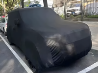 Housse de voiture personnalisée avec logo pour Range Rover Evoque, SUV compact urbain, tissu élastique en velours doux, protection anti-UV toutes saisons