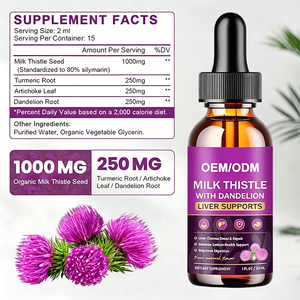 Extrait liquide de chardon-marie naturel, formule personnalisée, marque privée OEM, sans alcool, végétalien, liquide oral pour adultes, détoxifiant pour <span class=keywords><strong>le</strong></span> <span class=keywords><strong>foie</strong></span> - Product Image 3
