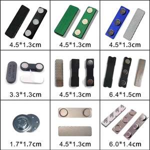 Badges nominatifs métalliques à aimants néodyme Ndfeb de qualité industrielle, pour vêtements et costumes, avec fixation à coudre, matériaux magnétiques - Product Image 6