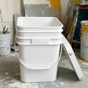 Cubo de Embalaje Multifuncional de Material PP de Grado Alimenticio, Fabricantes Chinos, Cubo Cuadrado de 15L para Recubrimiento de Tinta - Product Image 2