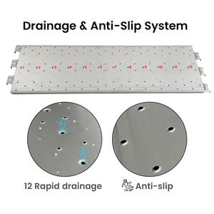 Plateforme en acier galvanisé LINYIQUEEN 1800x490mm, type italien, planches d'échafaudage en acier, goupille de sécurité pour échafaudage de façade - Product Image 1
