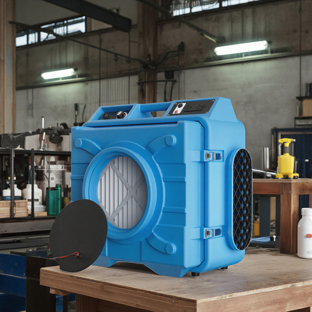 Filter System Air Cleaner Heavy Duty Commercial Air Scrubber Portable 750cfm Industrial Air Scrubber