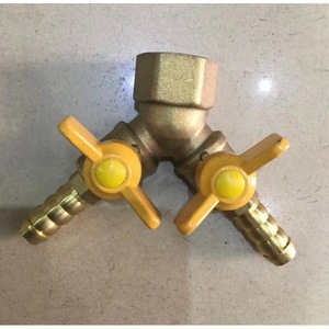 Válvula en T de <span class=keywords><strong>gas</strong></span> de cobre 11, de 1 a 2 vías, con interruptor <span class=keywords><strong>para</strong></span> <span class=keywords><strong>gas</strong></span> licuado de petróleo, conexión de rosca de 1/2 pulgada - Product Image 1