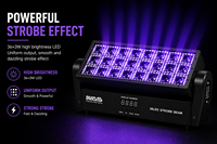 Barre lumineuse LED 36x3W 108W à matrice 6x6, stroboscope, flash, 0-30Hz, pixel DMX512 pour scène, concert, club, discothèque, fête, DJ, événement