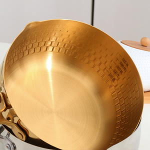 Buyerstar Đồ Nấu Nướng Nhà Chảo 18Cm Thép Không Gỉ 304 Nấu Ăn Nồi Nhà Bếp Tuyết Pan Với Nắp - Product Image 5