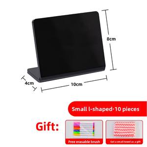 Pizarra acrílica pequeña y creativa pintada a mano, estante de exhibición de precio Vertical, etiqueta de precio borrable para tienda de té de la leche, pizarra de puesto - Product Image 5