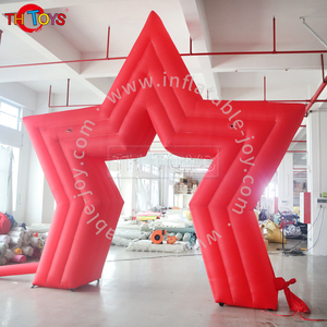 Arche rouge gonflable géante extérieure en nylon 5m en forme d'étoile - Product Image 2
