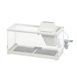 Acuario Doméstico Pequeño de Escritorio con Filtro, Calefacción y <span class=keywords><strong>Alimentación</strong></span> Silenciosos para Guppies, Peces Linterna y Camarones - Product Image 5