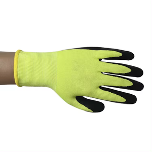 Venta caliente de punto de trabajo recubierto de goma hogar caucho nitrilo naranja frío invierno trabajo al aire libre guantes de seguridad para el trabajo - Product Image 6