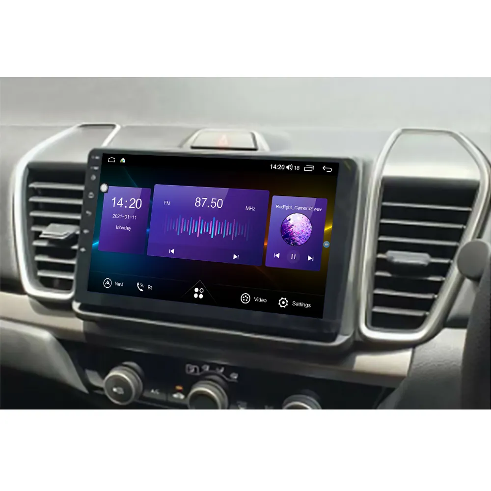 Carplay Android12 32 자동차 CD DVD 플레이어 GPS 네비게이션 혼다 시티 2021 2022 자동차 라디오 스테레오 헤드 유닛 멀티미디어 플레이어 DSP