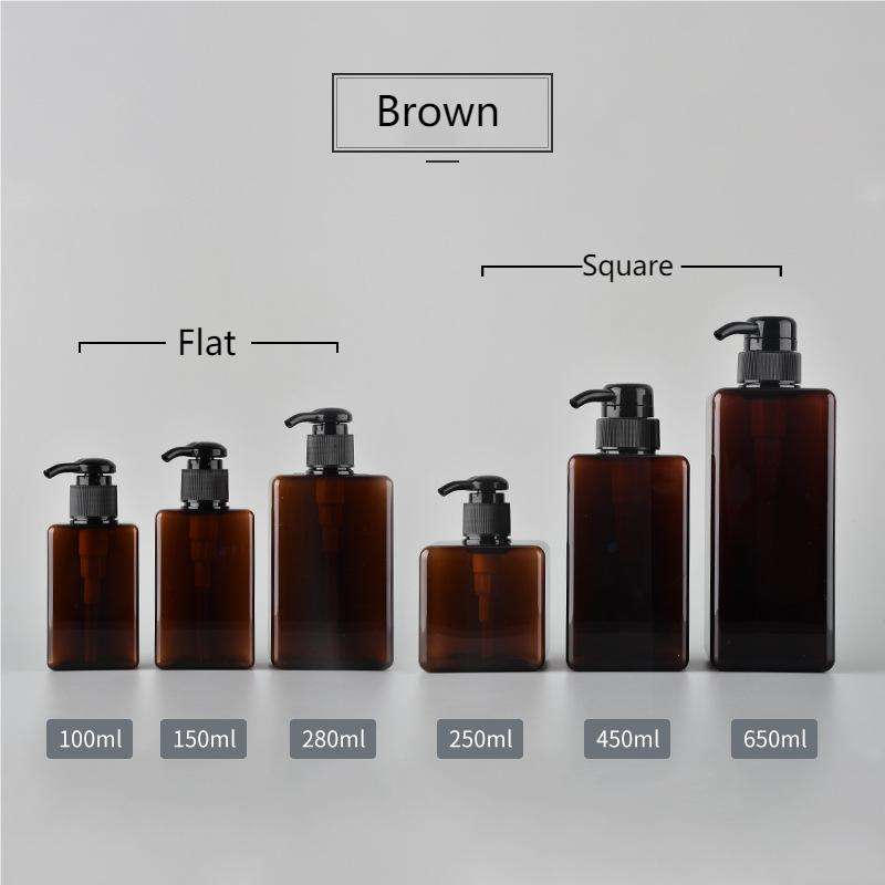 ขวดสีน้ำตาล + ปั๊มสีดำ