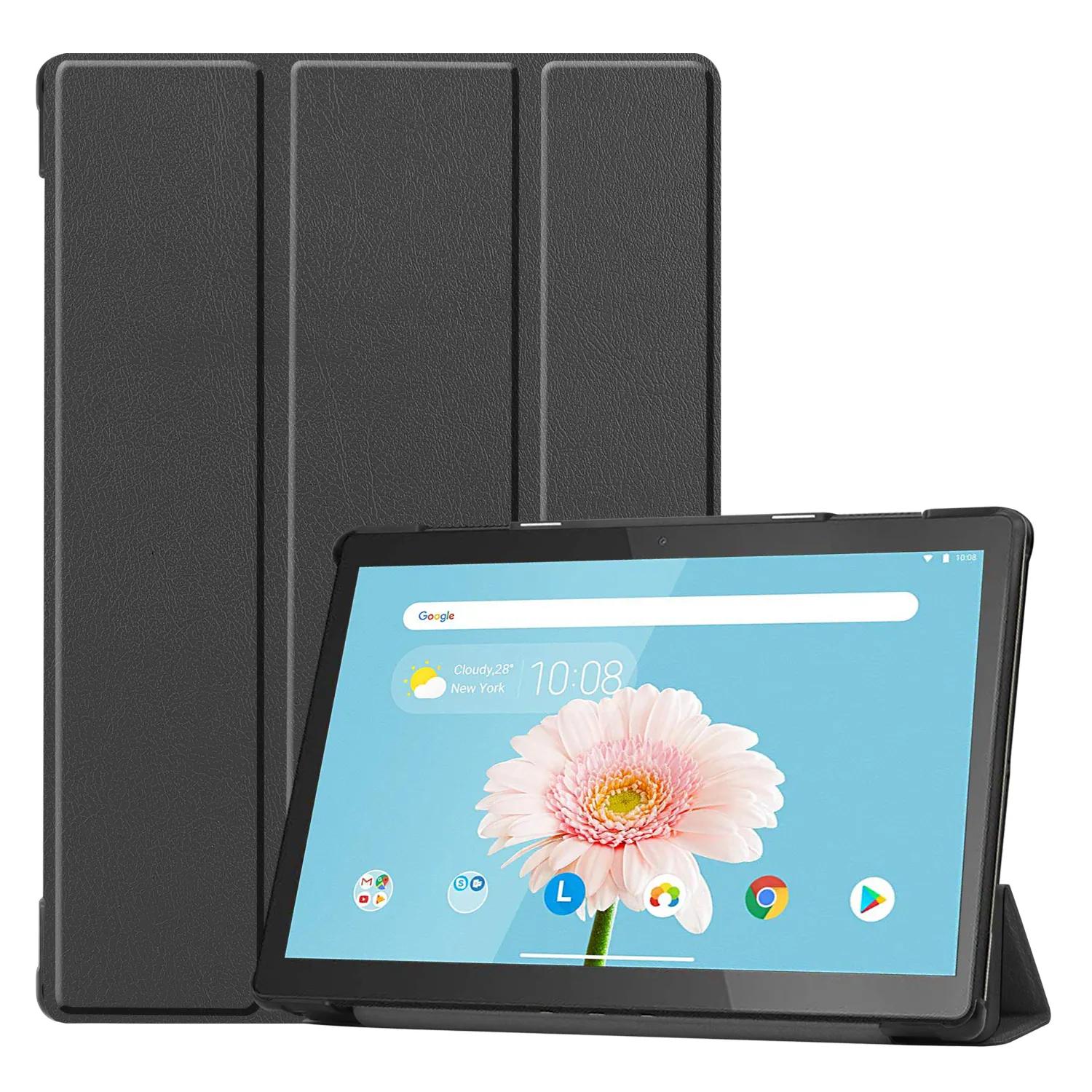 Trifold Drop Proof Smart Tablet Case 10.1 Inch Pu Leather Cover For Lenovo Tab M10 TB-x605F TB-X505F 10.1